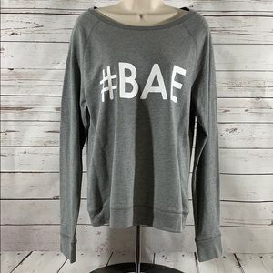 NWT #BAE Gray L/S Rue21 Sweatshirt XL Juniors